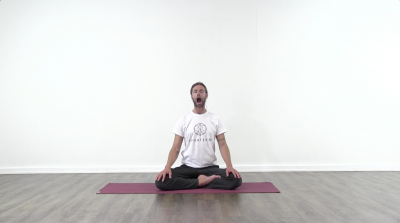 Pranayama practice at Yogateket