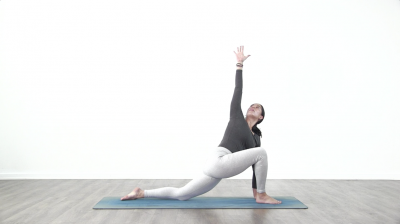En la práctica de yoga