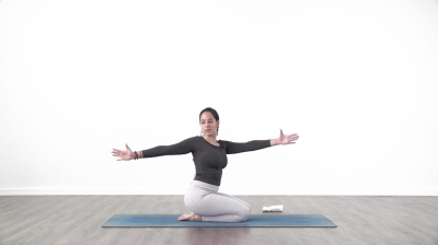 En la práctica de yoga