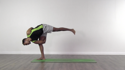 half moon pose