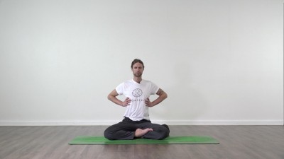 Yoga practice at Yogateket with guy